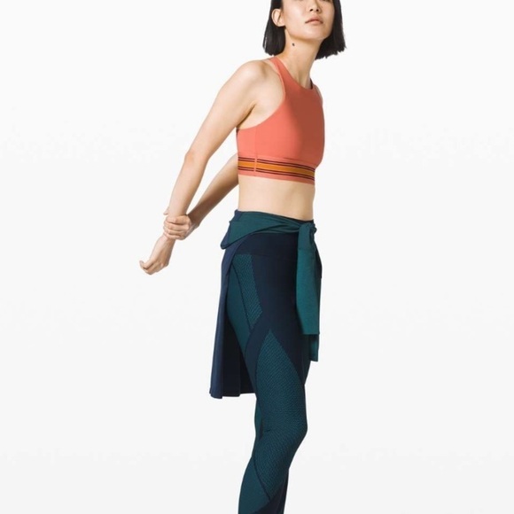 Lululemon x Roksanda My Element Bra in Rustic Coral Garnet Fools Gold Size 2 - Picture 5 of 11